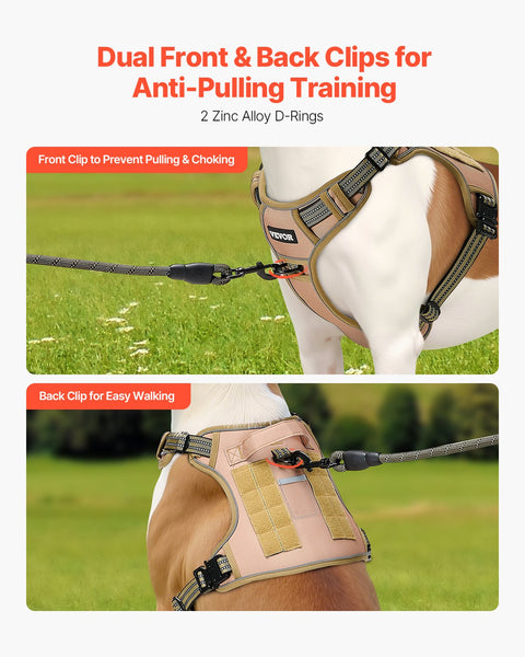 Adjustable heavy-duty harness for large dog training