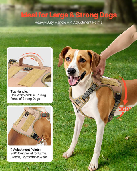 Camouflage dog harnesses for large dogs collection
