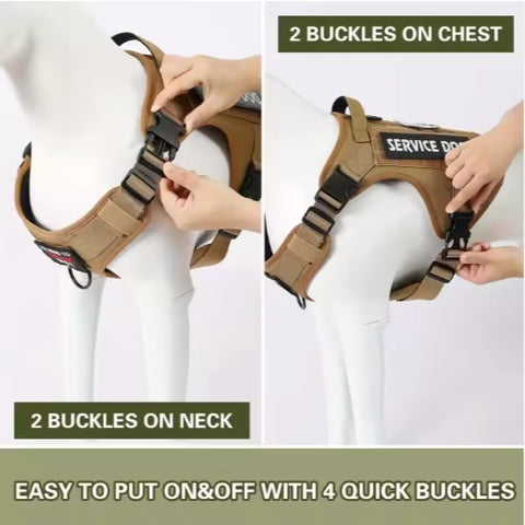 Tactical Service Dog Harness Vest