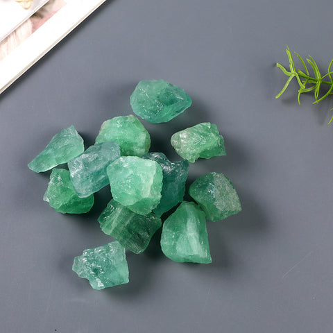 Crystal Rough Green Fluorite, Cross-border Crystal Diffuser, Rough Wool, Aromatherapy Stone, Black Tourmaline, Crystal Crushed Stone